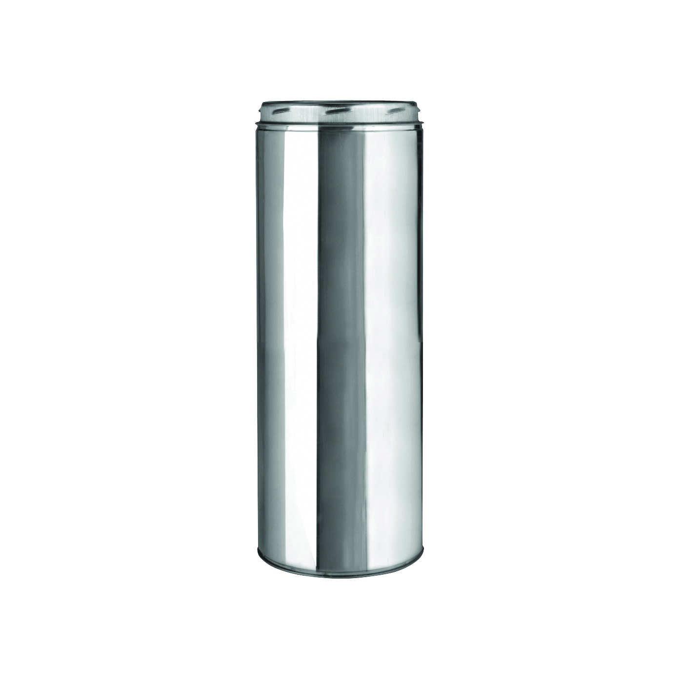 206018 Chimney Pipe, 8 in OD, 18 in L, Stainless Steel