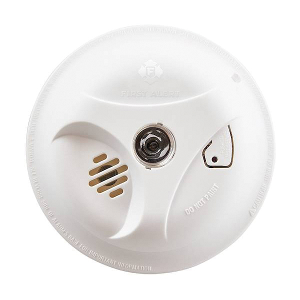 SA304CN3 Smoke Alarm with Escape Light, 9 V, Ionization Sensor, 85 dB, Alarm: Audible, White
