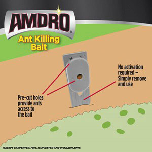 Amdro 100531828 Ant Killing Bait Stake, Liquid, Odorless, 1.28 oz Pack
