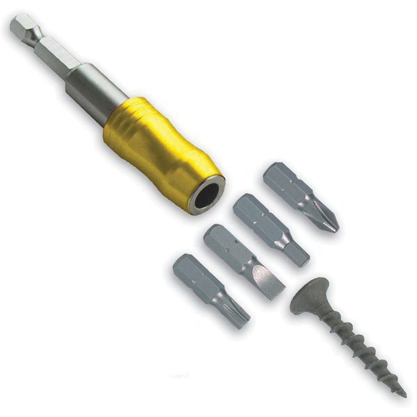IVY Classic 45834 Mega Magnetic Bit Holder, 1/4 in Shank, Hex Shank, Stainless Steel