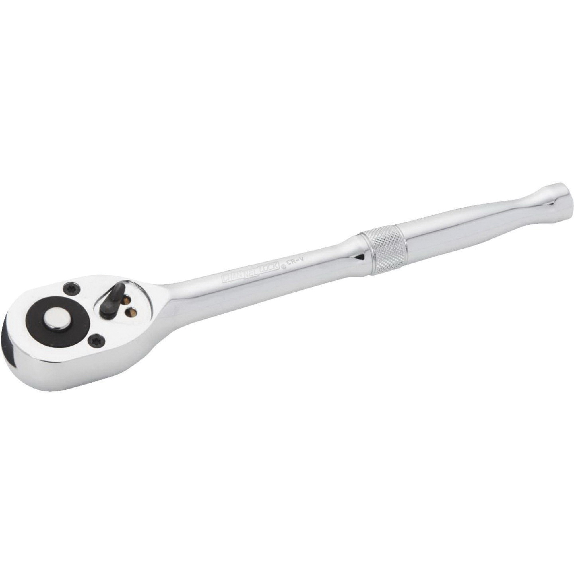 Channellock 333042 Ratchet, SAE, 1/2 in Drive, 9-3/4 in L, Vanadium Steel, Chrome