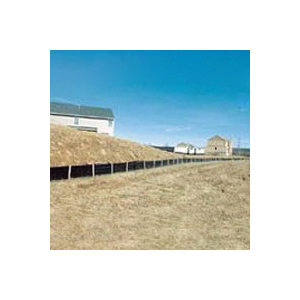 14987-2-3606 Silt Fence, 100 ft L, 36 in W, Fabric, Black