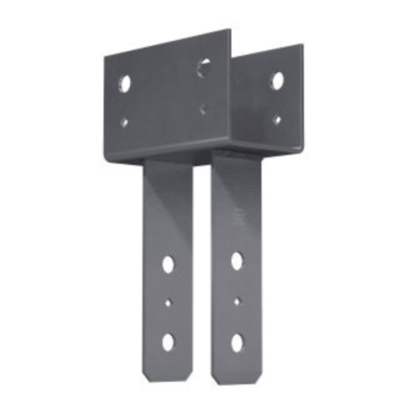 Simpson Strong-Tie CC44 Series Column Cap, 3-1/2 in Beam Width, 7 in L, 3-5/8 in W, Steel, Stainless Steel