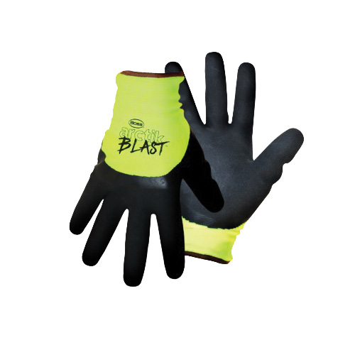 Arctic Blast 7845-M Gloves, M, Knit Wrist Cuff, Latex/Nylon, Green