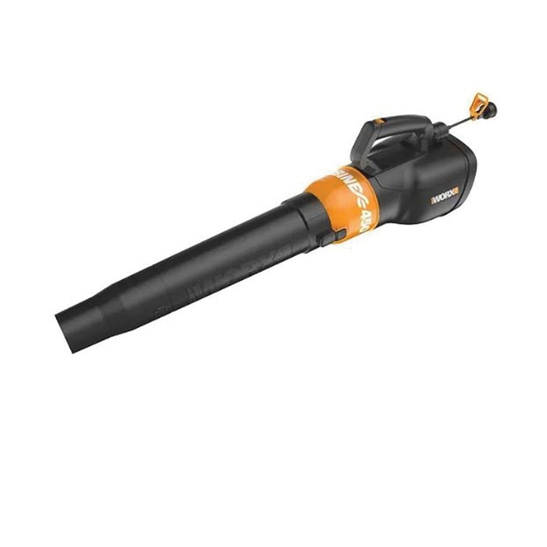 WG519 Electric Leaf Blower, 7.5 A, 120 V, 2-Speed, 360, 450 cfm Air, Black/Orange