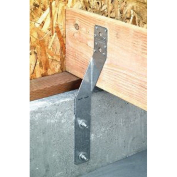 Foundation Joist Anchor Twist Tie, Simpson Strong-Tie, 2-1/2 x 19-1/2 in W, 12 ga Galvanized Steel - 2