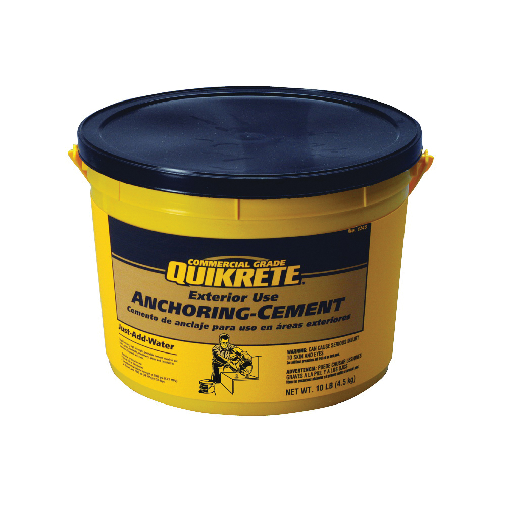 Quikrete 1245-11 Anchoring Cement, Granular, Brown/Gray, 10 lb Pail - 1