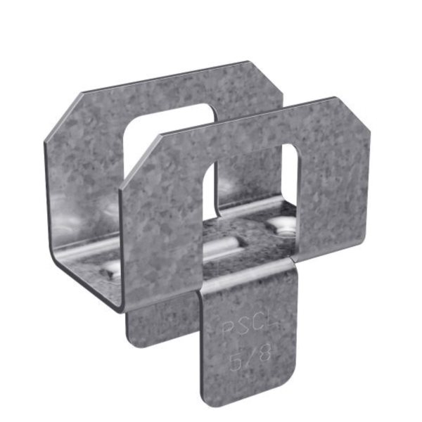 Simpson Strong-Tie PSCL5/8 Panel Sheathing Clip, 20 Thick Material, Steel, Galvanized - 1