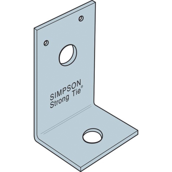 Simpson Strong-Tie A23Z Angle, 1-1/2 in W, 2 in D, 2-3/4 in H, Steel - 1