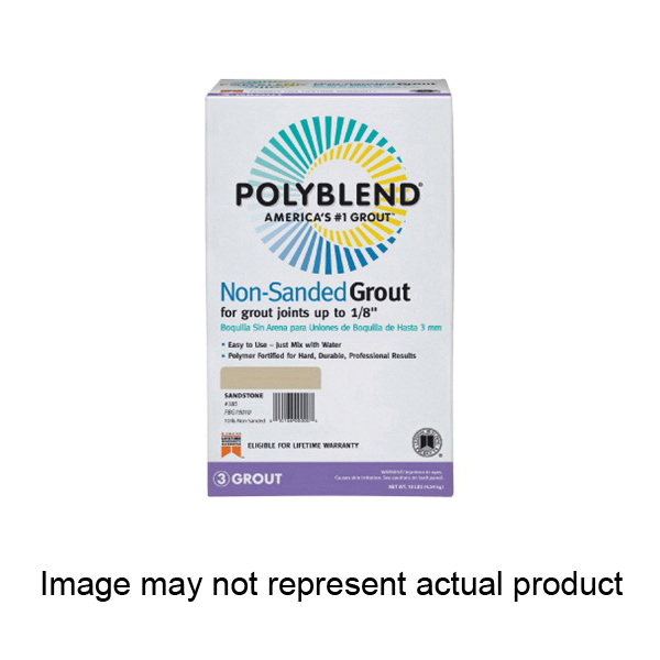 Polyblend PBG11510 Non-Sanded Grout, Powder, Characteristic, Platinum, 10 lb Box