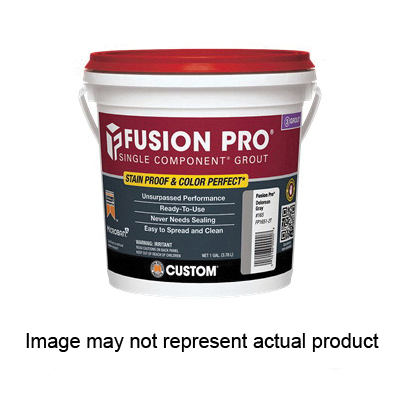 Custom Fusion Pro FP1651-2T Single Component Grout, Delorean Gray, 1 gal Pail