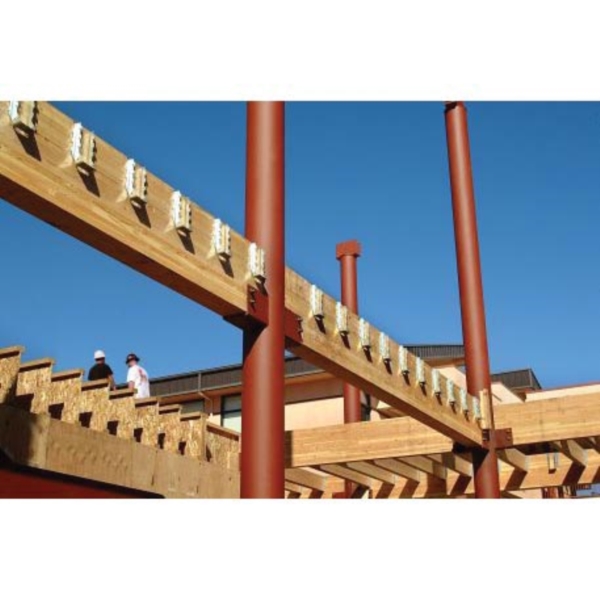 Simpson Strong-Tie HUC66 Joist Hanger, 4-3/16 in H, 2-1/2 in D, 5-1/2 in W, Steel, Galvanized, Face Mounting