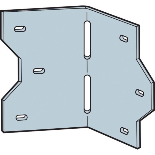 LS30 Skewable Angle, 3-7/8 in H, Steel, Galvanized