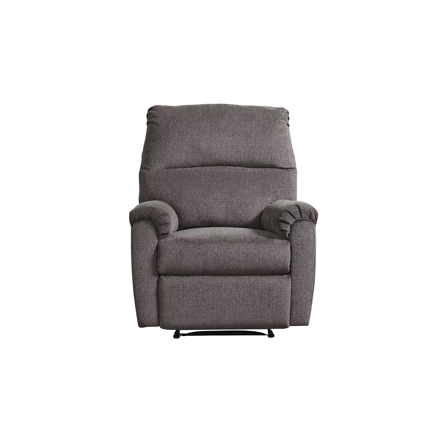 Signature Design By Ashley Nerviano 1080329 Recliner, 35 in W, 39 in D, 41 in H, 20 in H Seat, Polyester, Gray