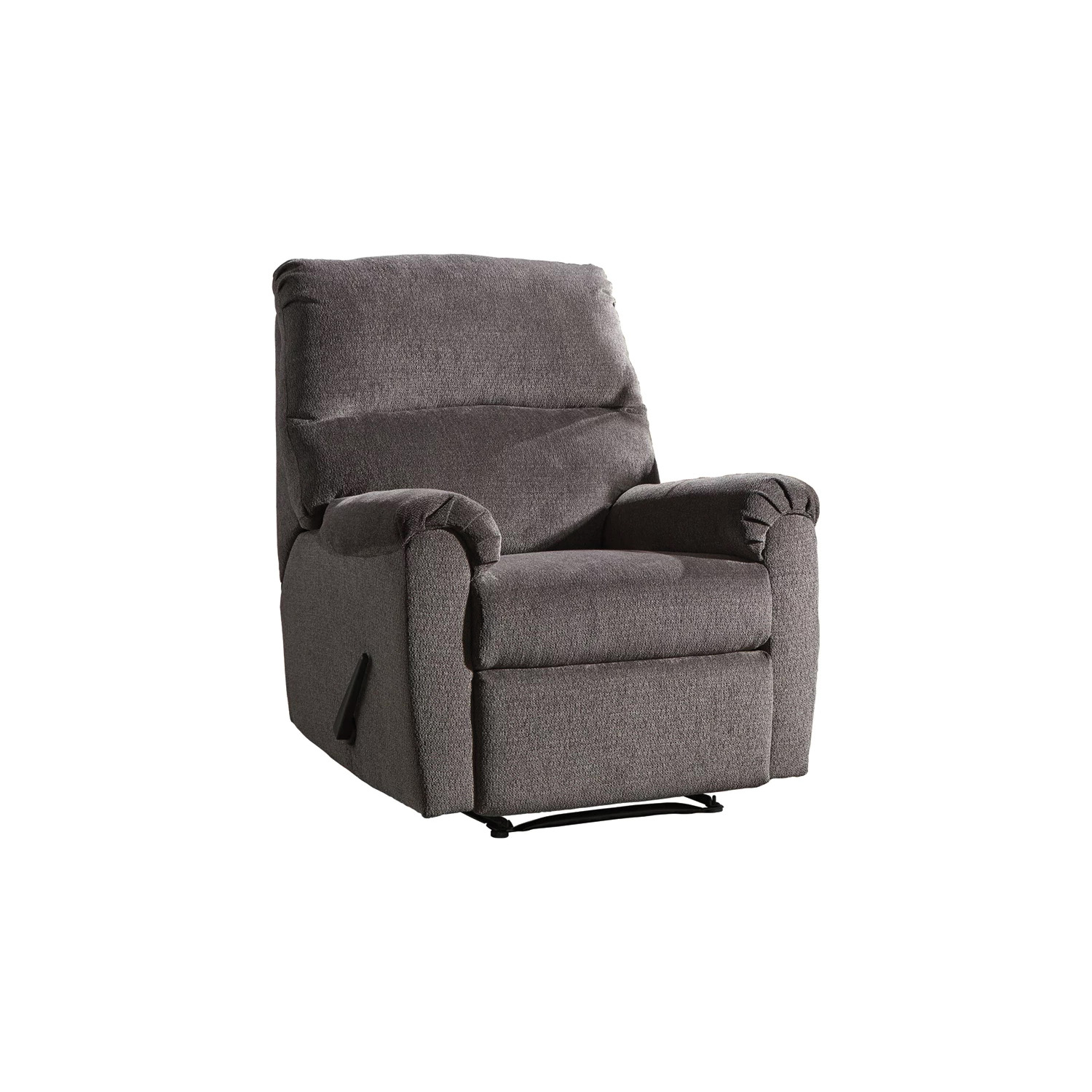 Signature Design By Ashley Nerviano 1080329 Recliner, 35 in W, 39 in D, 41 in H, 20 in H Seat, Polyester, Gray