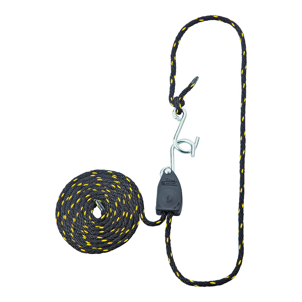 10001-12-OI Rope Ratchet, Polypropylene/Steel, Black/Yellow
