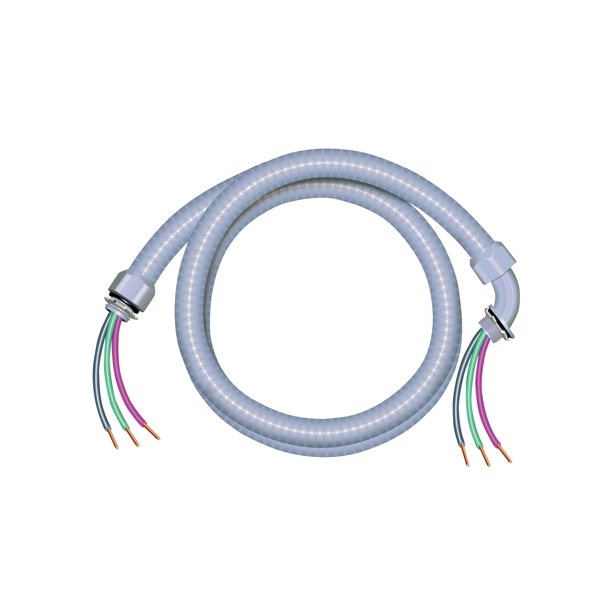 Southwire 55189407 Flexible Whip, 10 AWG Cable, Copper Conductor, THHN Insulation - 1