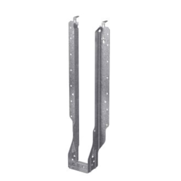 IUS2.37/16 I-Joist Hanger, 16 in H, 2 in D, 2-7/16 in W, Steel, Galvanized, Face Mounting