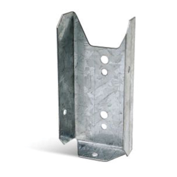 FB24Z Fence Bracket, 1-9/16 in W, 20 ga Thick Material, Steel, ZMAX