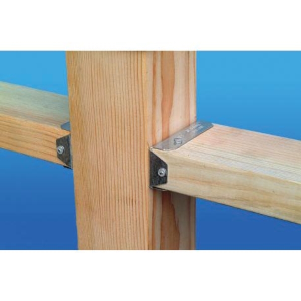 Simpson Strong-Tie FB FB24Z Fence Bracket, 1-9/16 in W, 20 ga Thick Material, Steel, ZMAX - 5
