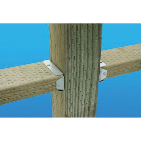 Simpson Strong-Tie FB FB24Z Fence Bracket, 1-9/16 in W, 20 ga Thick Material, Steel, ZMAX - 6