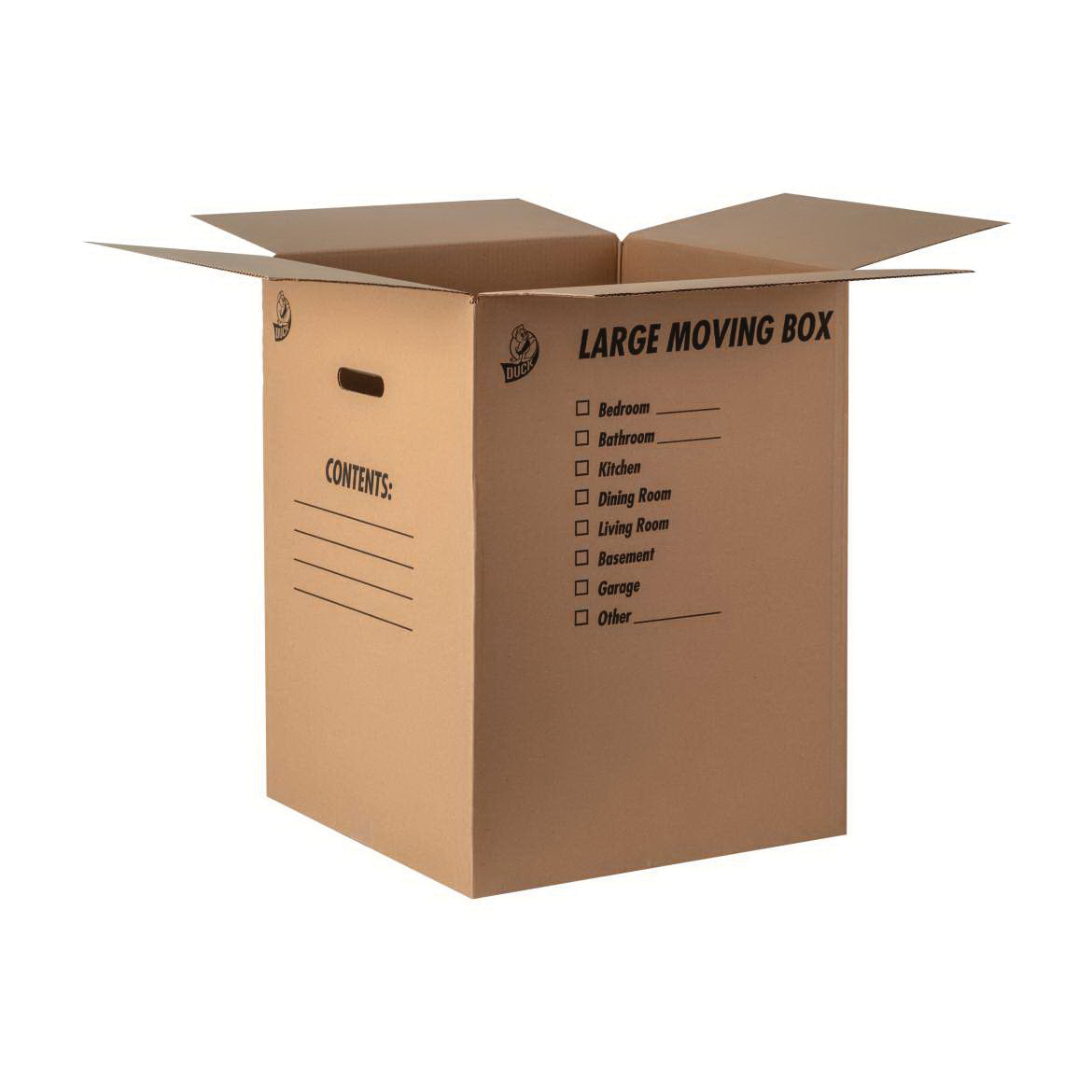 1139734 Kraft Box, 18 in L, 18 in W, 32 lb Capacity, Cardboard, Brown