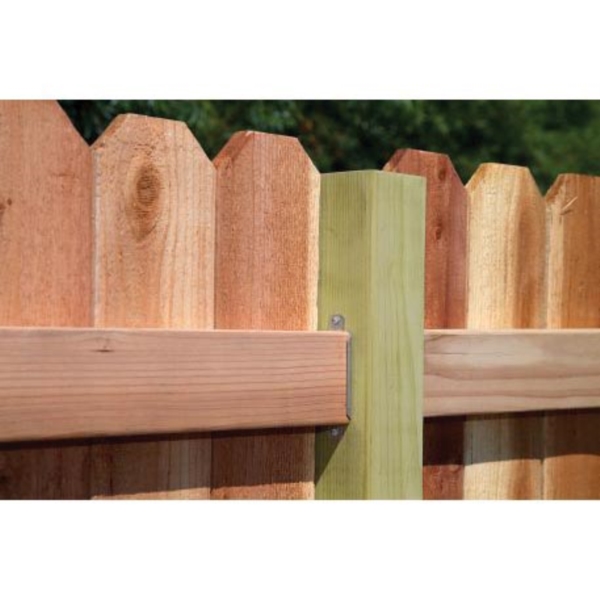 Simpson Strong-Tie FBFZ Flat Rail Fence Bracket, 1-9/16 in W, 18 ga Thick Material, Steel, ZMAX - 2