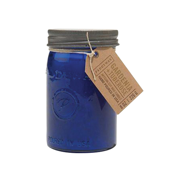 Paddywax Relish RJ802 Air Freshener Candle, 9.5 oz Candle, Gardenia, Tuberose Fragrance, Cobalt Candle