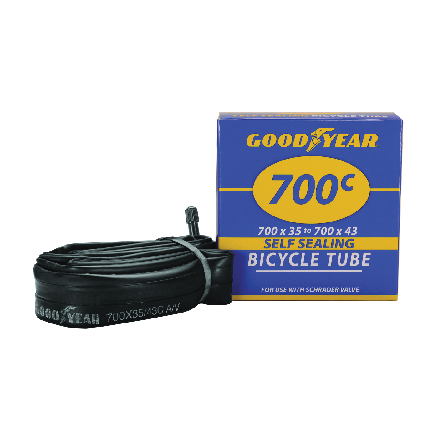 95203 Bicycle Tube, Self-Sealing, For: 700c x 35 to 43 in W Bicycle Tires