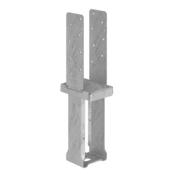 Standoff Column Base, Simpson Strong-Tie, Cast-in-Place, to Hang 4x6, 3-9/16 x 5-5/16 x 8-11/16 in H, 12 ga Hot-Dipped Galvanized Steel - 1