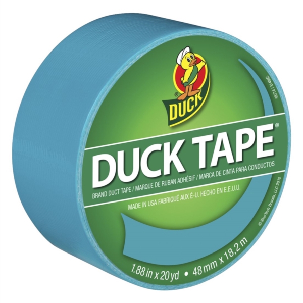 1265020 Duct Tape, 20 yd L, 1.88 in W, Vinyl Backing, Aqua