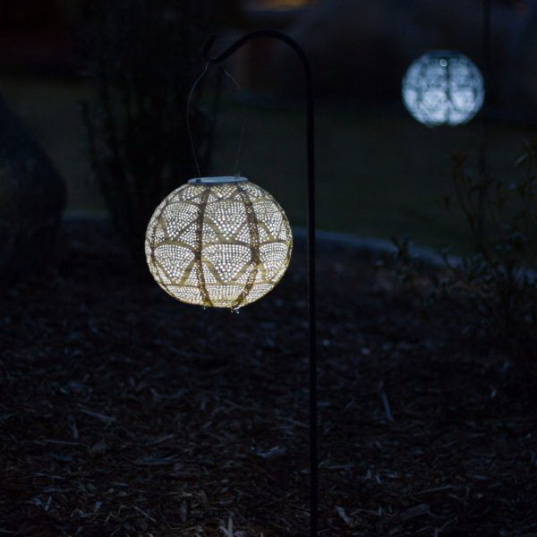 Allsop 31771 Lantern, Solar, 2-Lamp, LED Lamp, Tyvek, Pearl Wave
