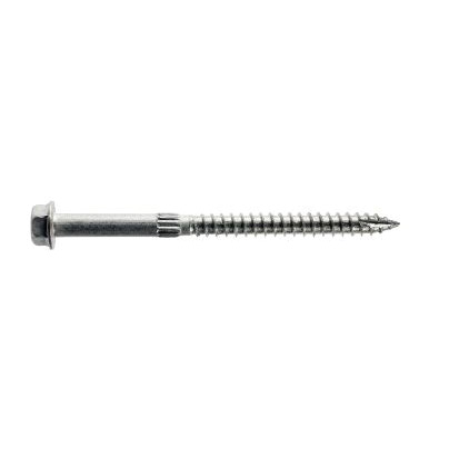 Strong-Drive SDS25112-R25 Connector Screw, 1-1/2 in L, Serrated Thread, Hex Drive, Type 17 Point
