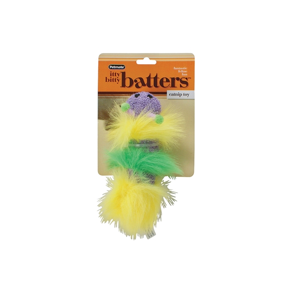 PETMATE Itty Bitty Batters 0350481 Cat Toy, Mini, Cloth - 2