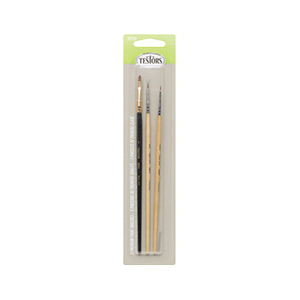 281207 Premium Brush Assortment, Gray, 3/CD