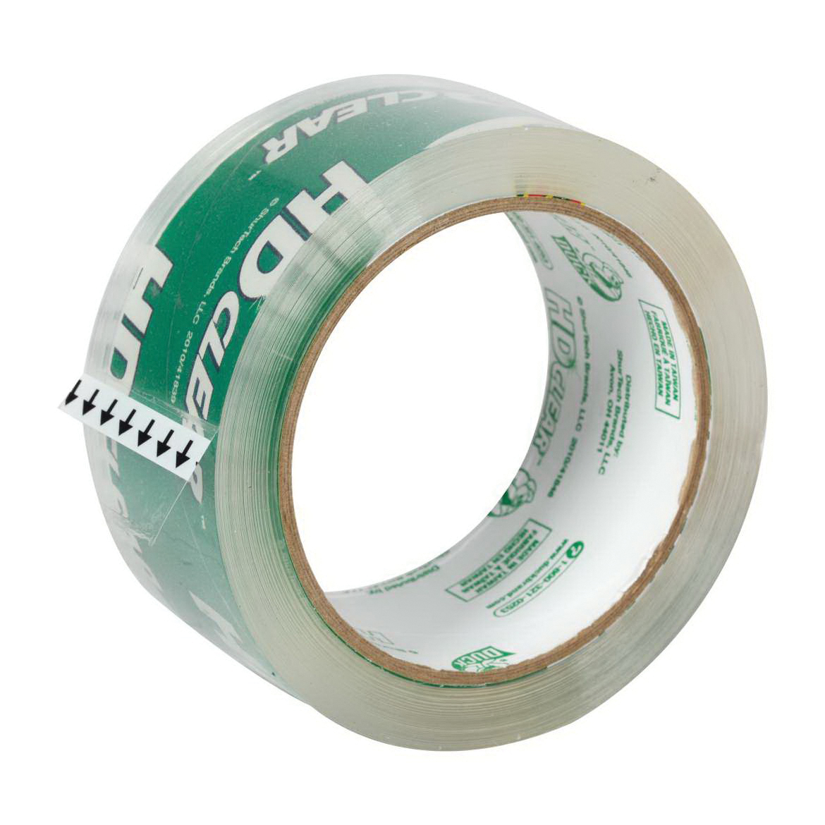 Duck HD Clear 281011 Series Packaging Tape, 54.6 yd L, Clear, 1.88 in W