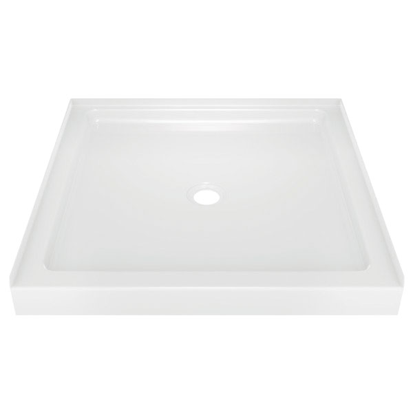 Classic 400 Series 40054 Shower Base, 34-3/4 in L, 35.88 in W, 3-1/2 in H, ProCrylic, White