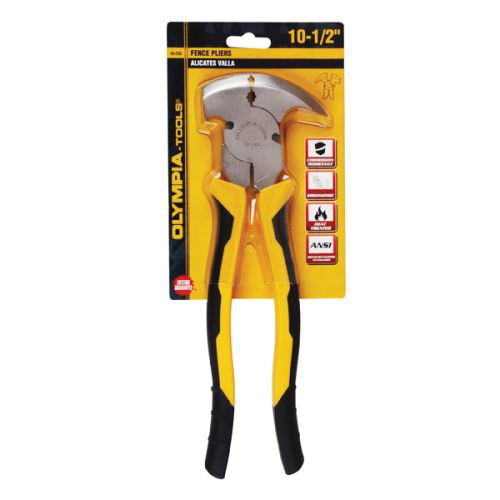 Olympia Tools 10-550 Fence Plier, 10-1/2 in OAL, Black/Yellow Handle