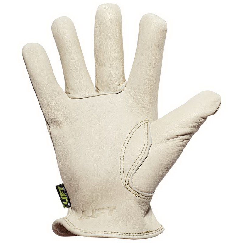 8 Seconds Top Grain Cowhide Leather Gloves, Lift, Men's, Large, White - 2