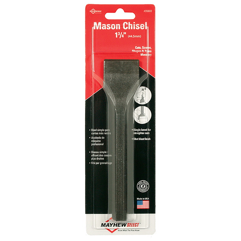 35602 Mason Chisel, 1-3/4 in W Blade, 7-1/2 in OAL