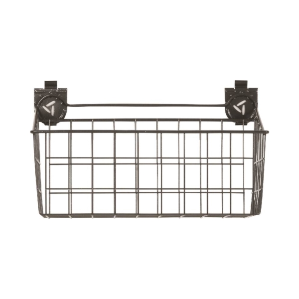 GAWU18BKBH Wire Basket, 35 lb Capacity, Steel, Graphite