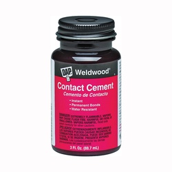 Weldwood 00272 Contact Cement, Liquid, Strong Solvent, Tan, 1 qt Can