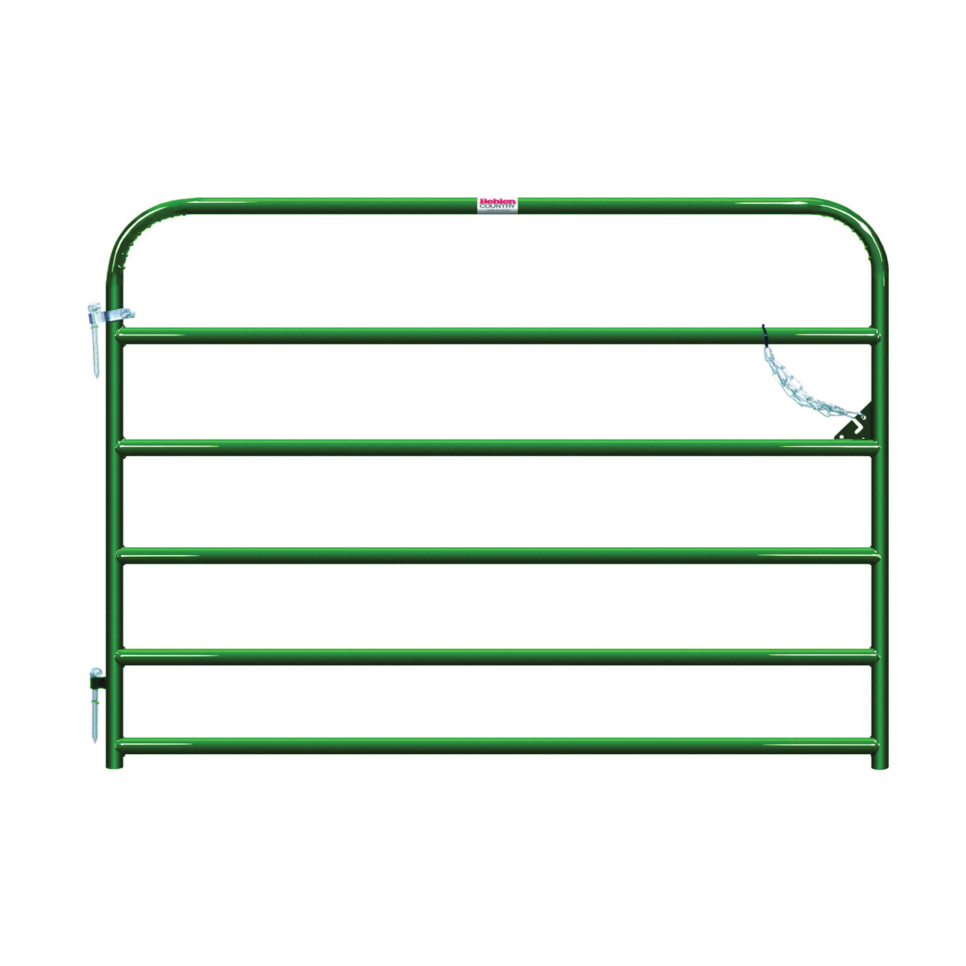 Behlen Country 40130062 Utility Gate, 6 ft W Gate, 50 in H Gate, 20 ga Frame Tube/Channel, Green