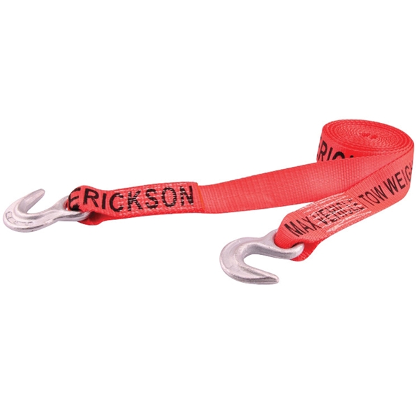 Erickson 59200 Tow Strap, 8500 lb, 2 in W, 15 ft L, Hook
