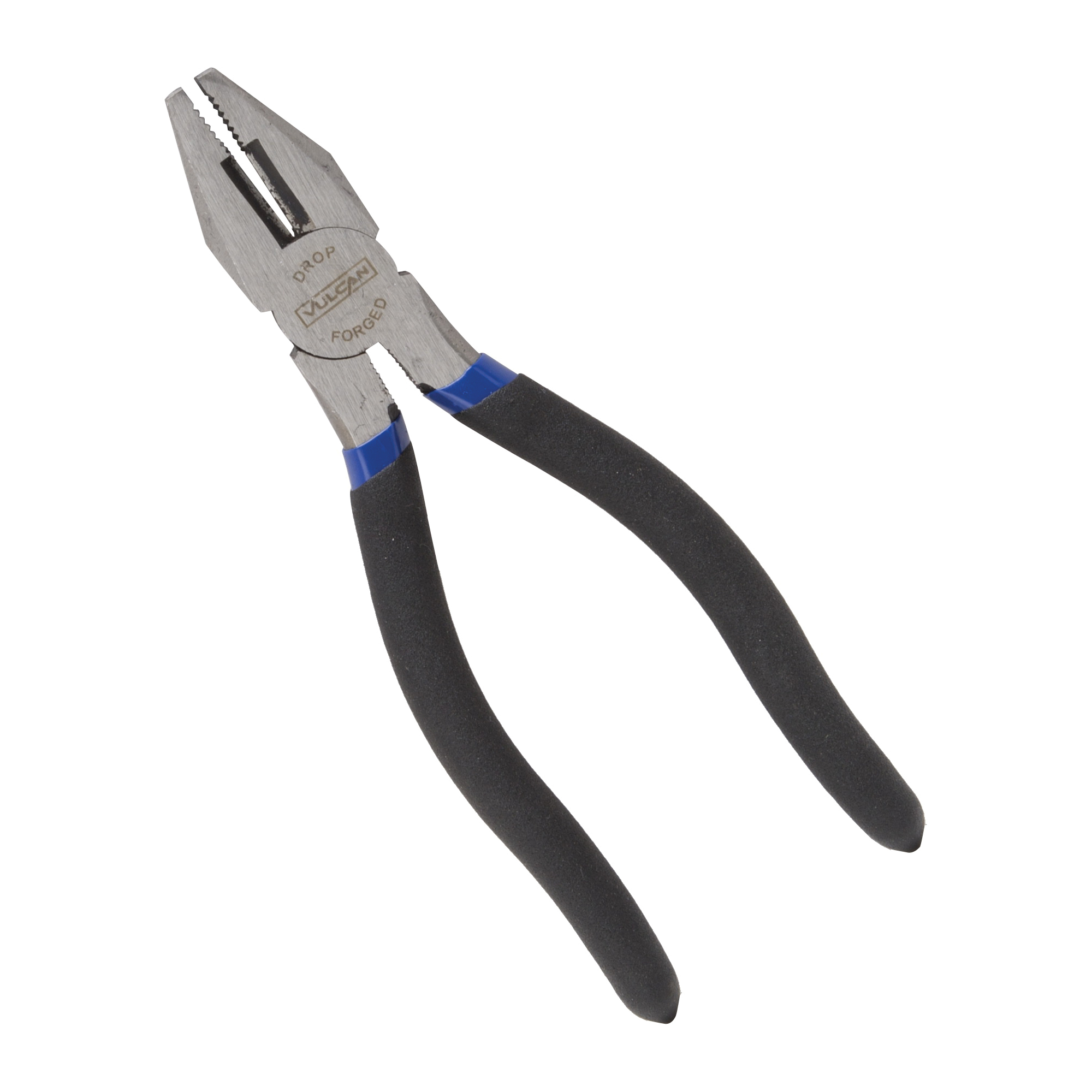 PC918-11 Linesman Plier, 7 in OAL, 1.2 mm Cutting Capacity, 1-1/4 in Jaw Opening, Black/Blue Handle, 1 in W Jaw