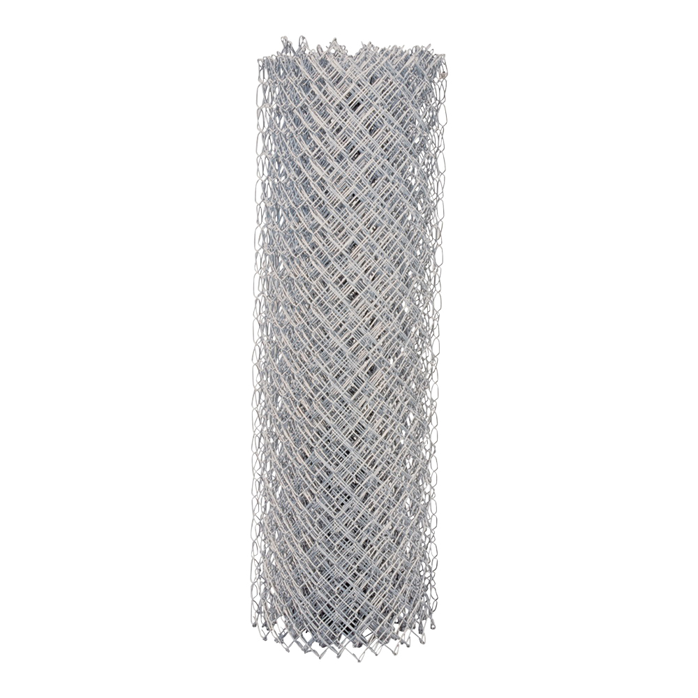 CL103014 Chain-Link Fence, 48 in W, 50 ft L, 11-1/2 Gauge, Galvanized Steel