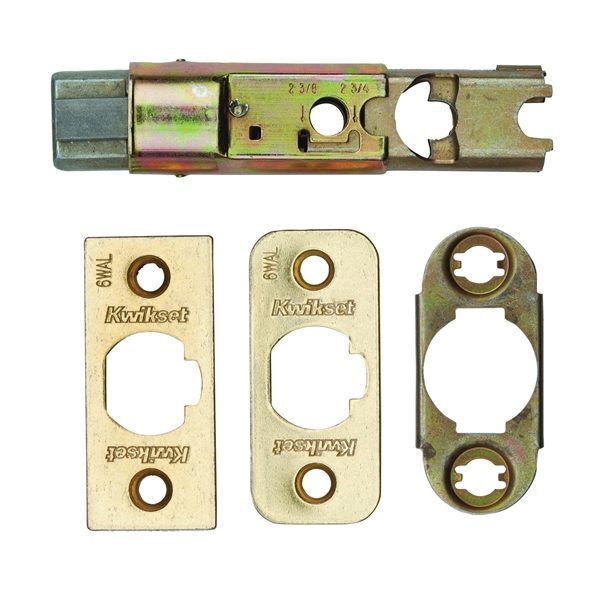 Kwikset 81826-001 Spring Latch Core, Steel, Polished Brass - 1