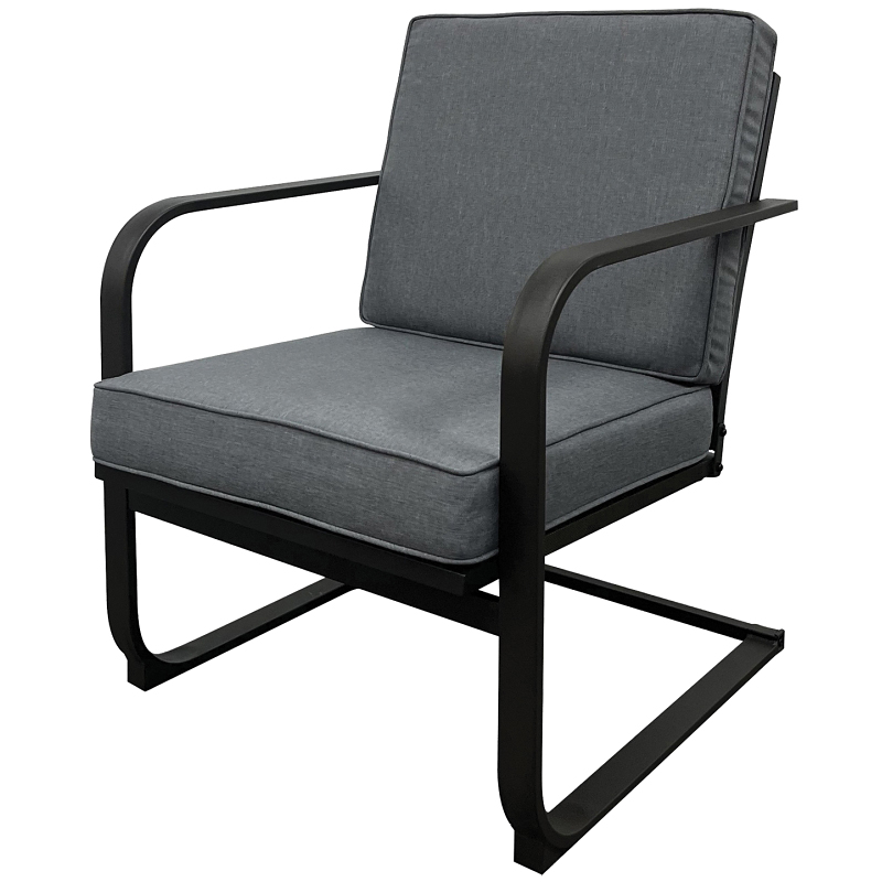 H22SK0490 Venice Spring Chair, 25 in W, 28.35 in D, 32.87 in H, Olefin Fabric Seat, Steel Frame