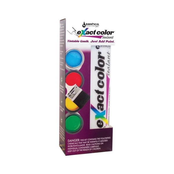 eXact Color 12010 Caulk Kit, White, -30 to 250 deg F, 9.5 oz Cartridge - 1