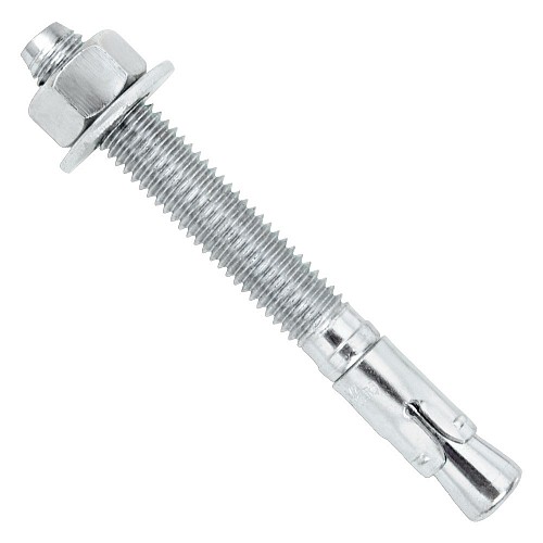 Power-Stud 7415SD1 Wedge Anchor, 3/8 in Dia, 3-3/4 in OAL, Carbon Steel, Zinc